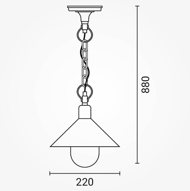 LED Pendant Lamp, 1xЕ27, Black — image 6