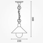 LED Pendant Lamp, 1xЕ27, Black — image 6