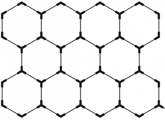 LED Hexagon Lights, 11HEX, 385W, White Light — image 1