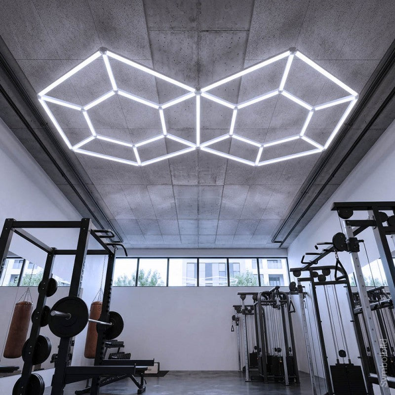 LED Hexagon Lights, 14HEX, 315W, White Light — image 1
