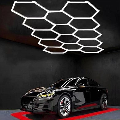 LED Hexagon Lights, 14HEX, 456W, White Light — image 2