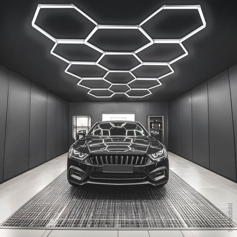 LED Hexagon Lights, 14HEX, 456W, White Light — image 7