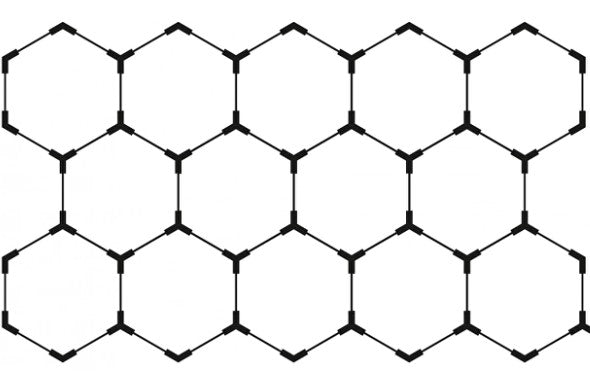 LED Hexagon Lights, 14HEX, 456W, White Light — image 1