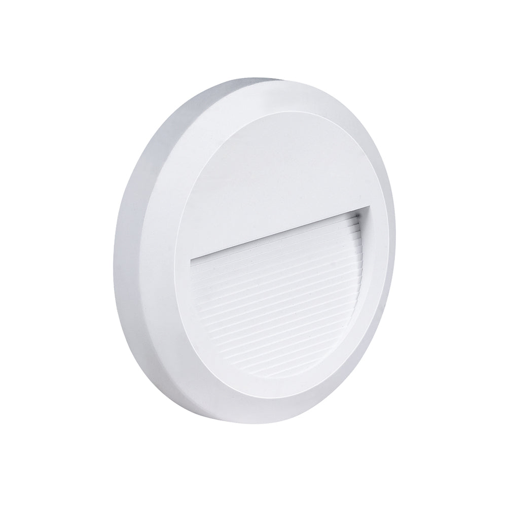 LED Step Light, Round, White, 2W, Neutral Light — image 1