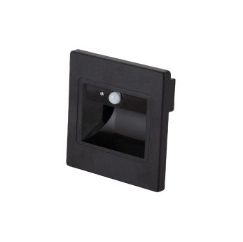 LED Step Light, Square, Black, 1W, Sensor, Warm Light — image 1