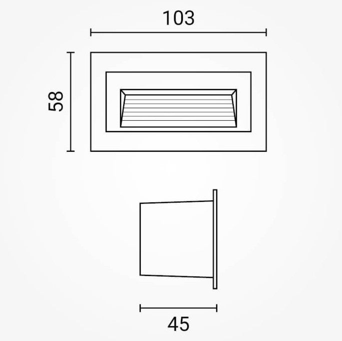 LED Step Light, Square, Black, 3W, Neutral Light — image 5