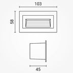 LED Step Light, Square, Black, 3W, Warm Light — image 5