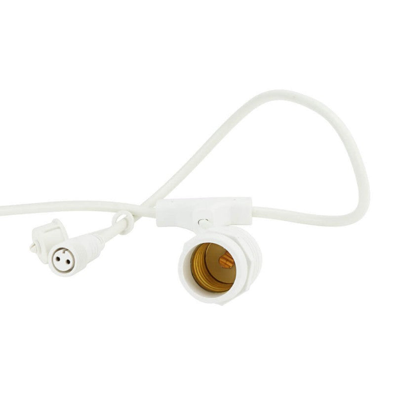 LED Outdoor String Light, White, 6m, 10Pcs., Suspended Sockets, without Bulbs — image 5