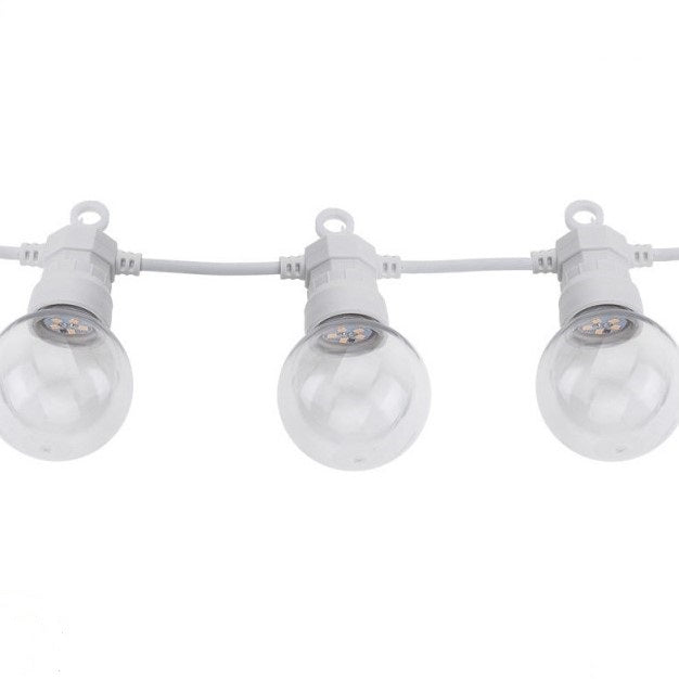 LED Outdoor String Light, White, 8m, 10Pcs., 3W, Warm Light — image 3