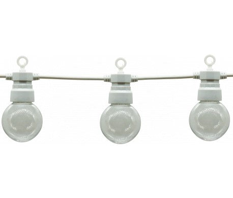 LED Outdoor String Light, White, 8m, 10Pcs., 3W, Warm Light — image 1