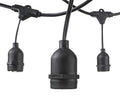 LED Outdoor String Light, Black, 6m, 10Pcs., Suspended Sockets, without Bulbs — image 1