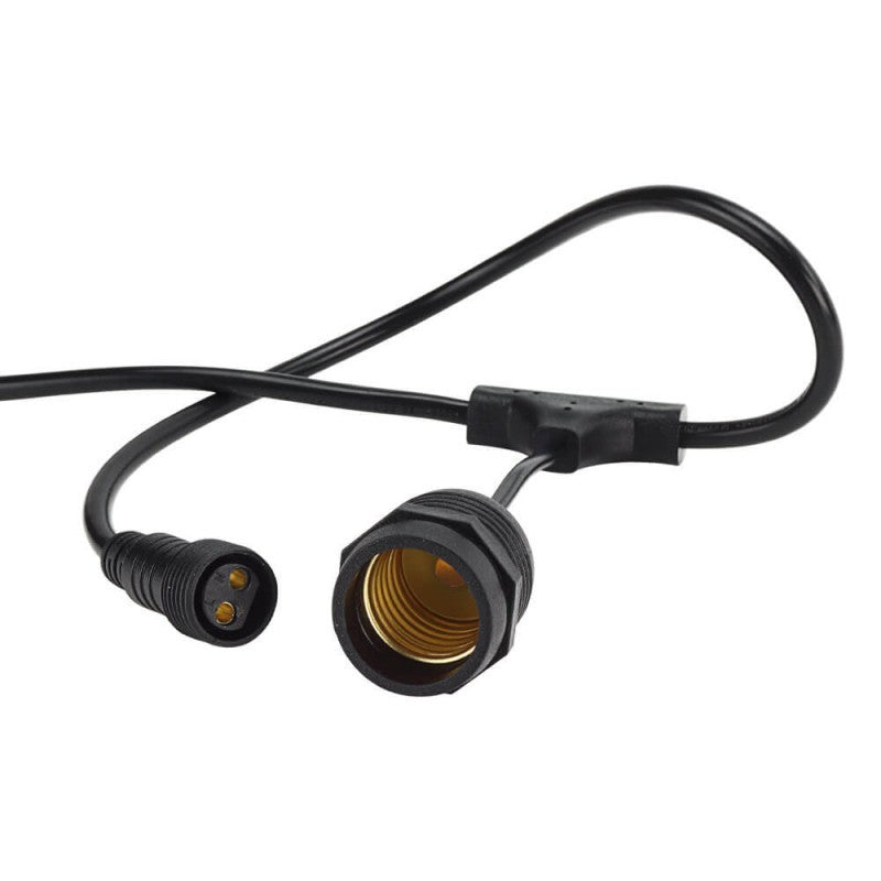 LED Outdoor String Light, Black, 6m, 10Pcs., Suspended Sockets, without Bulbs — image 5