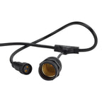 LED Outdoor String Light, Black, 6m, 10Pcs., Suspended Sockets, without Bulbs — image 5