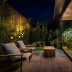 LED Outdoor String Light, Black, 6m, 10Pcs., Suspended Sockets, without Bulbs — image 6
