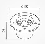 LED Outdoor Built-In Spotlight, 5W, Warm Light — image 4