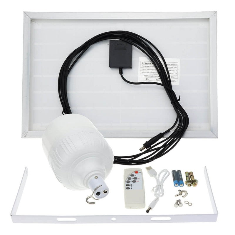 LED Solar Bulb with Solar Panel, 8W, White Light — image 5