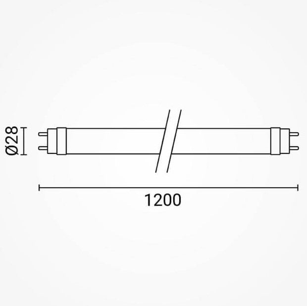 LED Tube T8 18W, 2520Lm, Rotatable, Neutral Light — image 2