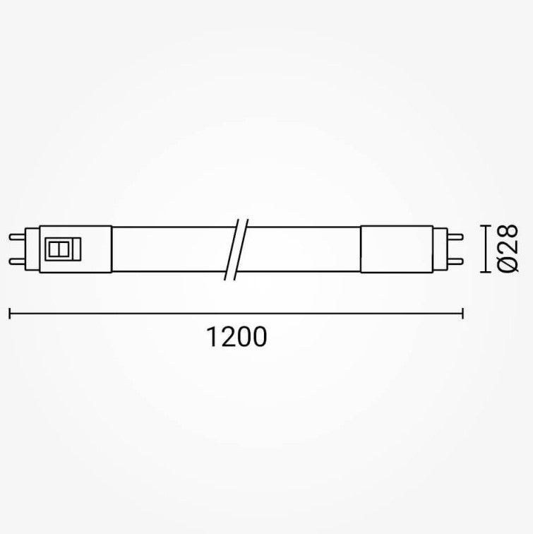 LED Tube T8 18W, Glass, CCT — image 3