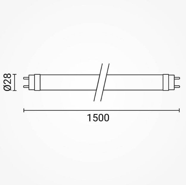 LED Tube T8 22W, 3080Lm, Rotatable, White Light — image 2