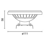 LED Bulb AR111 G53 12W, Neutral Light — image 3
