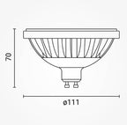 LED Bulb AR111 GU10 9W, Neutral Light — image 3