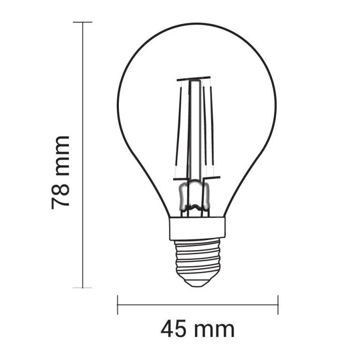 LED Bulb E14 G45 4W, Neutral Light — image 2