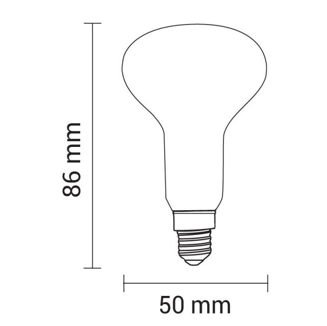 LED Bulb E14 R50 5W, Filament, Glass, Warm Light — image 2