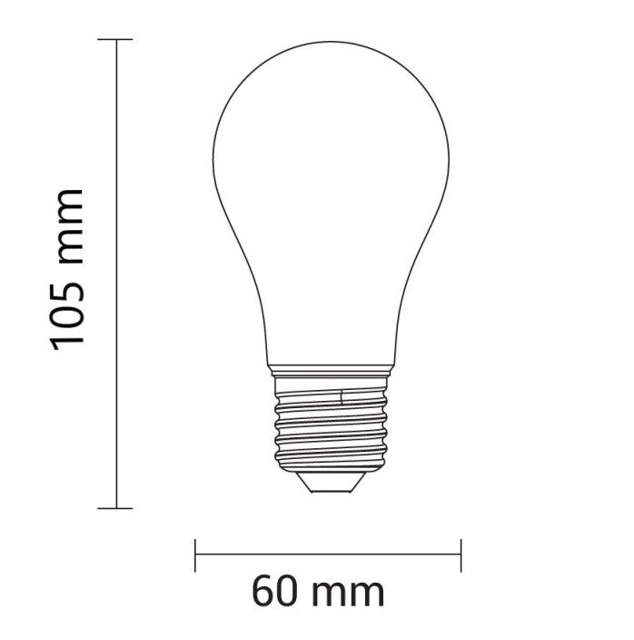 LED Bulb E27 A60 4W, Dimmable, Warm Light — image 2