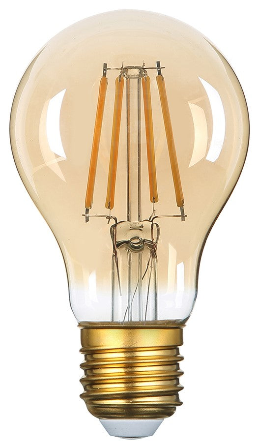 LED Bulb E27 A60 8W, Golden, Warm Light — image 1