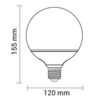 LED Bulb E27 G120 15W, Warm Light — image 2