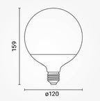 LED Bulb E27 G120 18W, Neutral Light — image 2