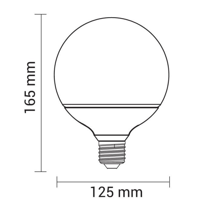 LED Bulb E27 G125 4W, Neutral Light — image 2