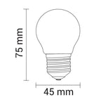 LED Bulb E27 G45 4W, Clear, Neutral Light — image 2