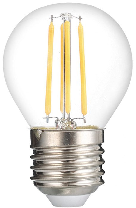 LED Bulb E27 G45 4W, Dimmable, Clear, Warm Light — image 1
