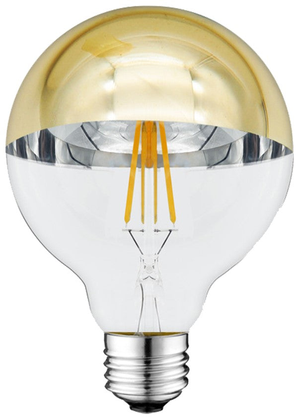 LED Bulb E27 G95 7W, Half Golden, Warm Light — image 1