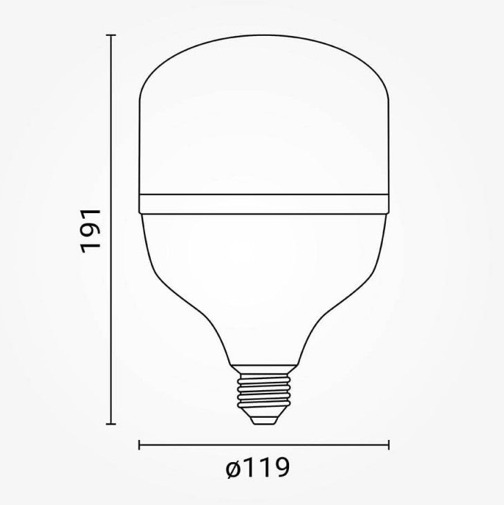 LED Bulb E27 T120 40W, Neutral Light — image 2
