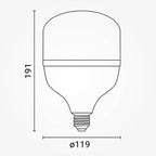 LED Bulb E27 T120 40W, Neutral Light — image 2