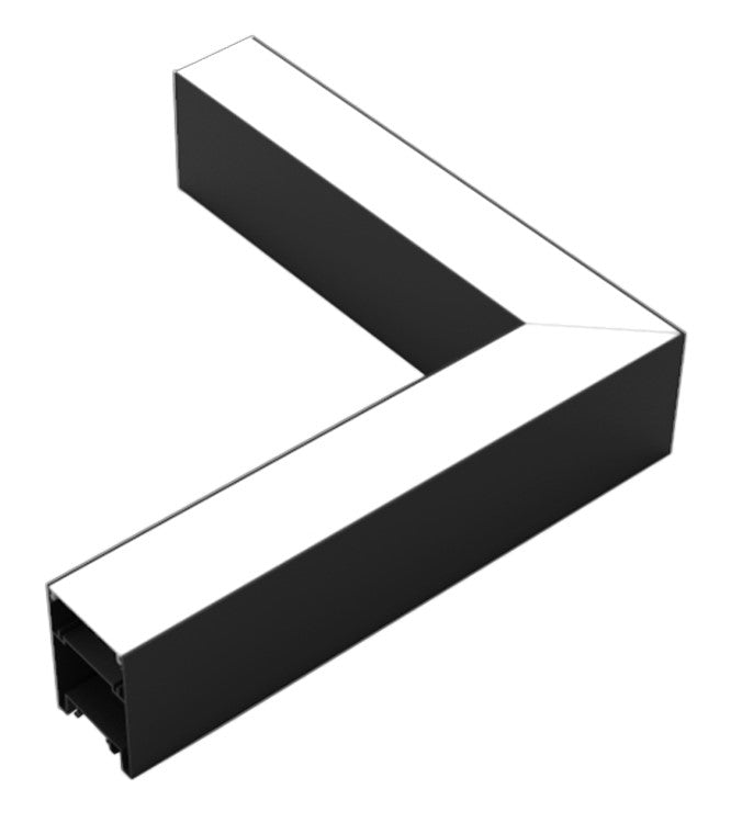 LED Linear L-Shape Connector, Slim, Linkable, 10W, Black, White Light — image 1