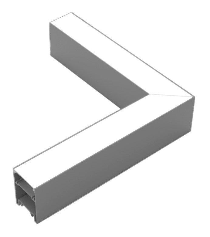 LED Linear L-Shape Connector, Slim, Linkable, 10W, Silver, White Light — image 1