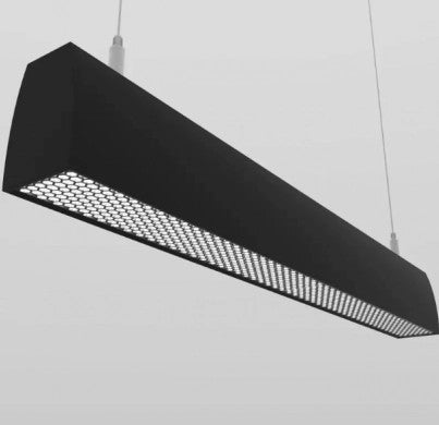 LED Linear Light, 38W, Black Body, CCT, Honey Comb Reflector — image 1