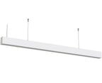LED Linear Suspended Light, Linkable, 40W, White Body, 5 Years Warranty, White Light — image 1
