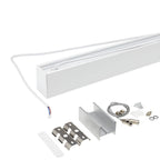 LED Linear Suspended Light, Linkable, 40W, White Body, 5 Years Warranty, White Light — image 3