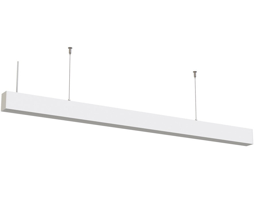 LED Linear Suspended Light, Linkable, 40W, White Body, 5 Years Warranty, Neutral Light — image 1