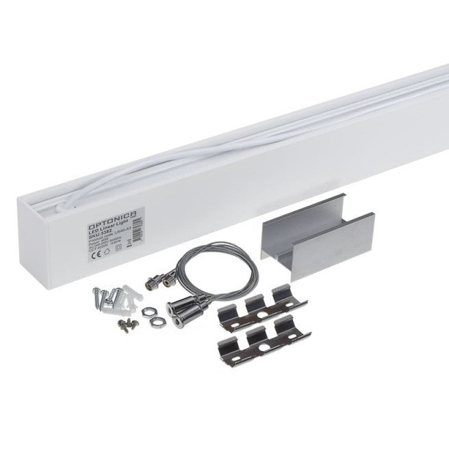 LED Linear Suspended Light, Linkable, 40W, White Body, 5 Years Warranty, Neutral Light — image 3