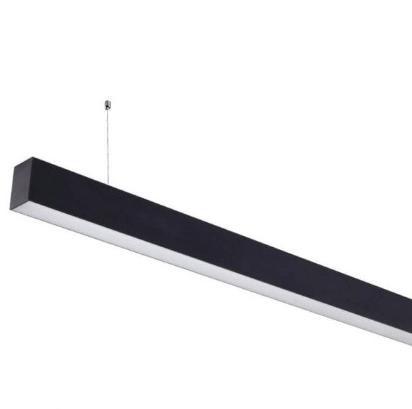 LED Linear Suspended Light, Linkable, 40W, Black Body, 5 Years Warranty, White Light — image 2