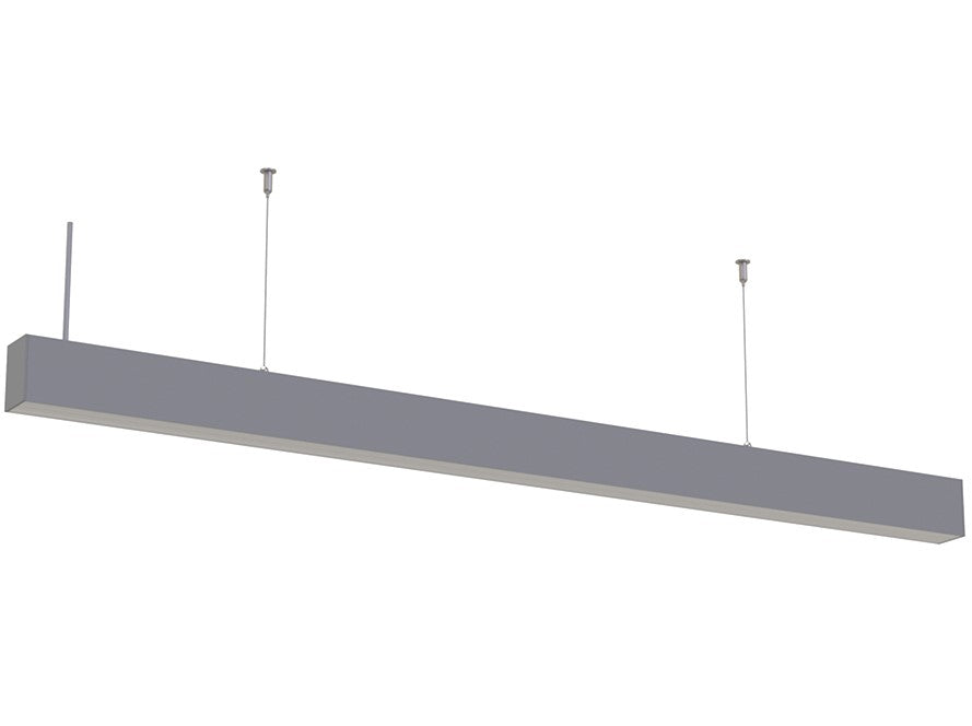 LED Linear Suspended Light, Linkable, 40W, Silver Body, 5 Years Warranty, White Light — image 1