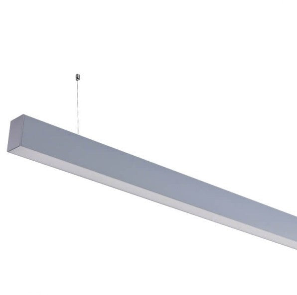 LED Linear Suspended Light, Linkable, 40W, Silver Body, 5 Years Warranty, White Light — image 2