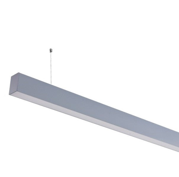 LED Linear Suspended Light, Linkable, 40W, Silver Body, 5 Years Warranty, Neutral Light — image 2