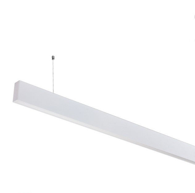 LED Linear Suspended Light, UP-Down, Non-Linkable, 50W, White Body, Neutral Light — image 2