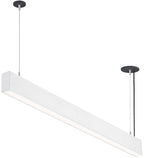 LED Linear Suspended Light, Linkable, 50W, White Body, Neutral Light — image 1